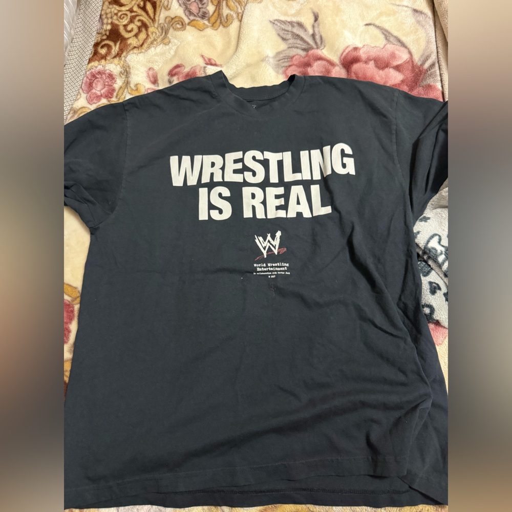 WWE "Wrestling Is Real" Cactus Jack Graphic Tee